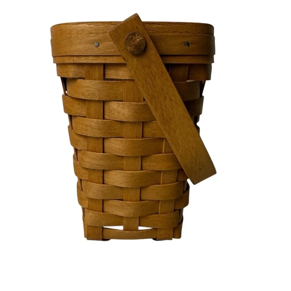 Longaberger 1993 Dresden Tour Basket W/Liner Signed Handwoven VTG CottageCore